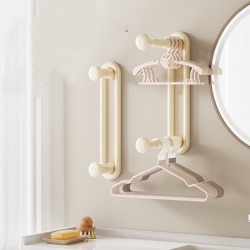 Wallmounted Extendable Clothes Rack Storage Shelf focoor