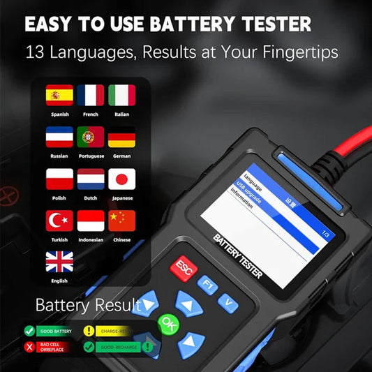 🔥Hot Sale - 50% OFF🔥BT100 Car Battery Tester 12V Load Tester