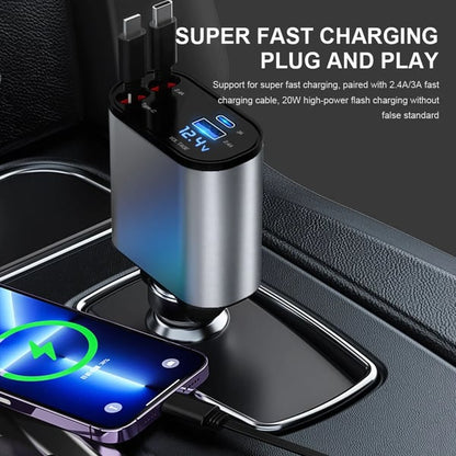 🔥Hot Sale 50% OFF！Fast Charge Retractable Car Charger