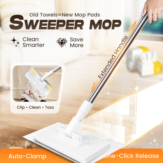 💥 Last day! 49% Off 💥Disposable Dust Mop with 4 Reusable Cloths
