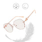 Pousbo® Fashionable Anti-blue Light Rimless Eyeglasses