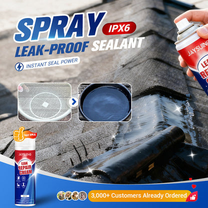Instant Leak Repair Spray - Seals Cracks & Gaps in 5 Minutes, Waterproof & Flexible for Pipes/Roofs