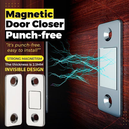 🔥50% OFF!!✨Magnetic Door Closer Without Perforations