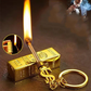 Multifunctional Metal Keychain Gold Bar Match Lighter