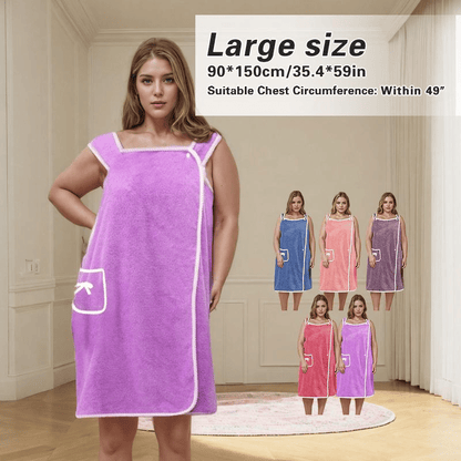 💥Christmas Sale 50% Off🔥🏆 50K+ SOLD! ✨ Plus Size Women's Wearable Shower Skirt