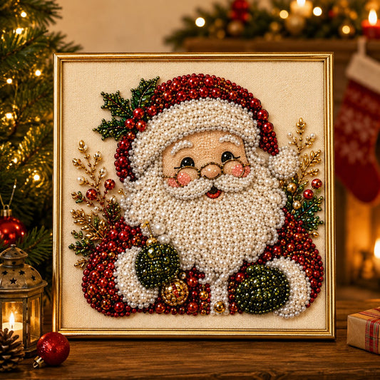 🥳2026 HOT SALE🥳💞50K+ SOLD!🎄✨ 50% OFF! DIY Christmas Pearl  Kit – 5 festive designs, 3D raised beads & display frame included. A sparkling holiday masterpiece for your wall! 🖼️🎨