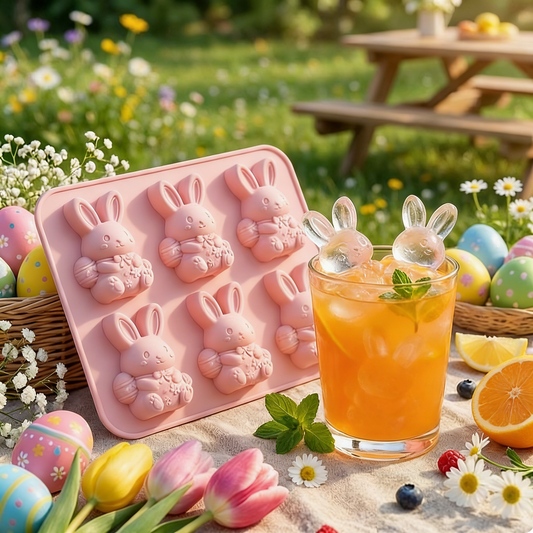 🔥Limited Time Promotion 50% OFF🐰 Mini Highland Cow/Rabbit Ice Cube Mold – Cute 3D Ice for Drinks, Parties & Gifts