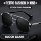 Double Beam Slim Retro PC Frame Optical Sunglasses