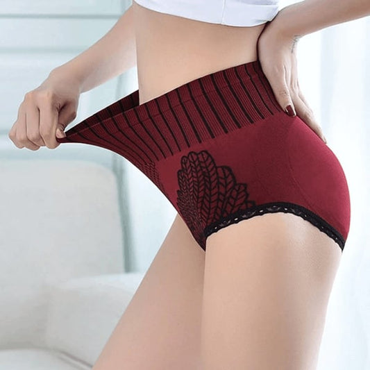 [Buy 1 Get 5 Free] 🎁 Women's Lace Panties High Waist Graphene Cotton Underwear