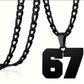 🔥Hot Sale✨ 67 Number Pendant Necklace – Fashion Statement Piece, 925 Sterling Silver & Gift Box 💎🎁