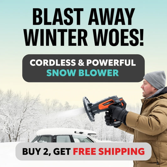 🌨️Car Electric Snow Blower - Handheld Defroster with Dual-Speed Settings for Quick Windshield & Mirror Cleaning 🚗💨