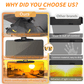 🚗 50% OFF NOW! 🎉 Anti-Glare Driving Visor – Blocks Sun & Snow Glare, Easy Clip-On & Wide Coverage ☀️📦