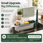 🔥Limited Time Promotion 50% OFF🔥2-in-1 Sink Organizer Rack – Expandable Sponge Holder & Kitchen Towel Drying Bar