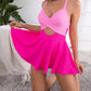 💥Last Day Special Sale 60% OFF🩱Women's Cutout One Piece Skirt Swimsuit