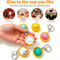 🔥 LAST DAY 49% OFF🔥 Cute Dumpling Pressable Fidget Keychain - touch sensing light