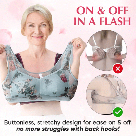 🔥2024 New Lace Buttonless Comfortable Bra