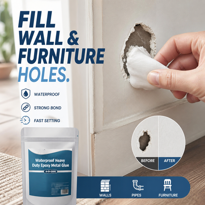 LIMITED-TIME 50% OFF! ✨Heavy Duty Waterproof Epoxy Metal Glue | Fast-Setting Adhesive for Metal, Wood, Stone & Ceramic Repair