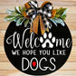 High-Quality Wooden Welcome Sign