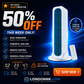 ❄️【Cool the Entire Room in 90 Seconds】Tower Fan—an air conditioner that can be used in both upright and horizontal positions