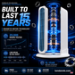 ❄️【Cool the Entire Room in 90 Seconds】Tower Fan—an air conditioner that can be used in both upright and horizontal positions