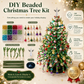 🌲DIY Beaded Christmas Tree Kit – Handmade Craft Gift with Angel Topper, Colorful Mini Holiday Decor for Desk & Tabletop (Complete All-in-One Set)