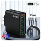 📢📢50%  OFF !! ⏰8-Port USB Fast Charging Mobile Phone Charger
