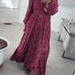 🌺60% OFF NOW! ✨ Women’s Floral Rayon Smocked-Waist Lined Maxi Dress – Flattering Fit, Lightweight Fabric & Elegant Boho Style 💃