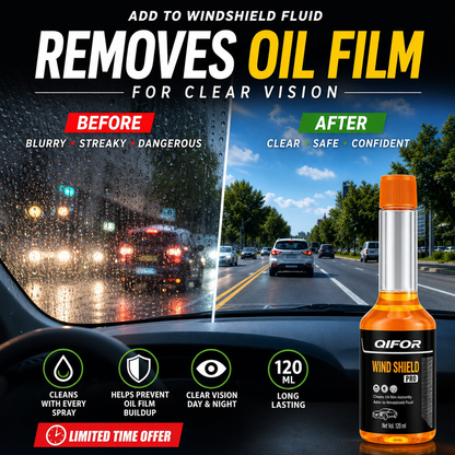Glass Cleaner Powerful Stain Remover, Oil Film Remover, Insect Glue Remover, Anti-Freeze, Hydrophobic Glass Cleaner for Cars