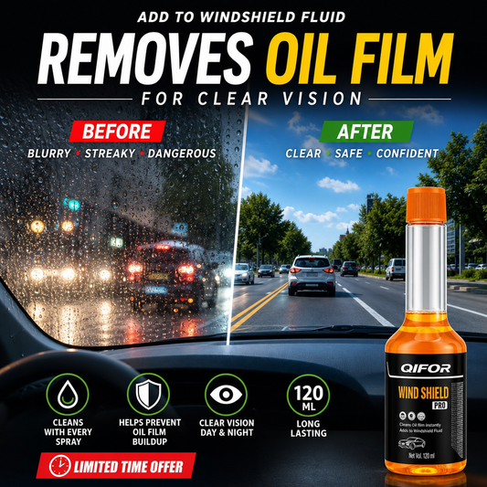 Glass Cleaner Powerful Stain Remover, Oil Film Remover, Insect Glue Remover, Anti-Freeze, Hydrophobic Glass Cleaner for Cars