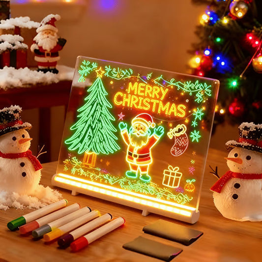 ⏳LAST DAY SALE 50% OFF !! 🎨LED Note Board🎁Buy 1 Get 7 Colour Pens For Free