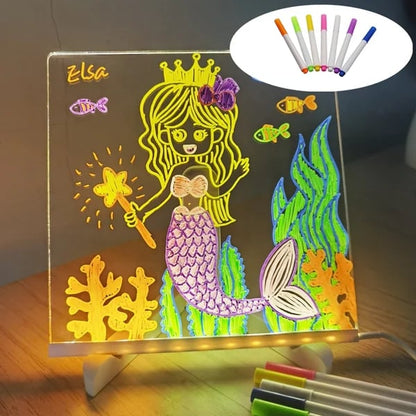 🎅Christmas hot Products 🎨LED Note Board🎁Buy 1 Get 7 Colour Pens For Free