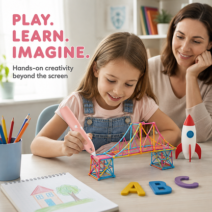 🔥Hot Sale 49% OFF🔥Low Temperature Wireless 3D Printing Pen for Kids