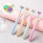 V-shaped Three-sided Toothbrush with Soft Bristles