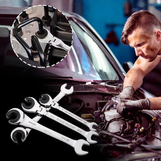 🔥 50% OFF | Open Tubing Ratchet Wrench – Fast Work in Tight Spaces 🔧