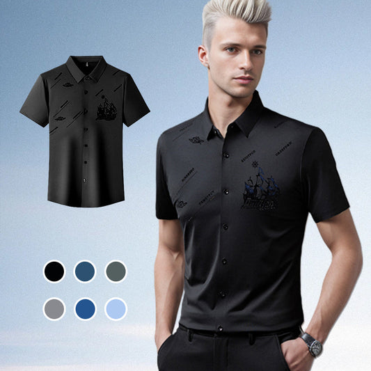 🔥Hot Sale (40% off)🔥Men's Business Short Sleeves Button Down Shirt