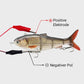 Multi-jointed robotic fishing lure with LED