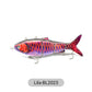 Multi-jointed robotic fishing lure with LED