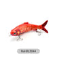 Multi-jointed robotic fishing lure with LED