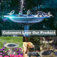🔥Last day of the limited-time 50% off sale!🎁Solar Fountain, Solar Powered Bird Bath Fountain Pump with 4 Nozzles 1.4W Solar Panel Kit Water Pump, Outdoor Watering Submersible Pump for Pond, Pool, Garden, Fish Tank
