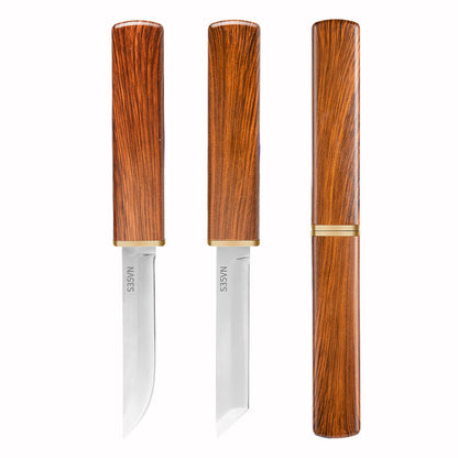 2 in 1 Double Knife Set with Wooden Handle