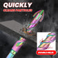 4pcs Titanium Coated Spiral Four-blade Eccentric Drill Bits
