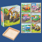 9pcs Six-sided Picture 3D Wooden Puzzle Kit