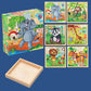 9pcs Six-sided Picture 3D Wooden Puzzle Kit