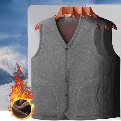 [warm gift] Men’s Winter Fleece Padded Insulation Vest