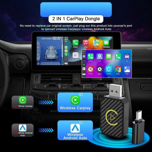 ⏳Last Day 50% Off 💥 Mini Wireless CarPlay Adapter