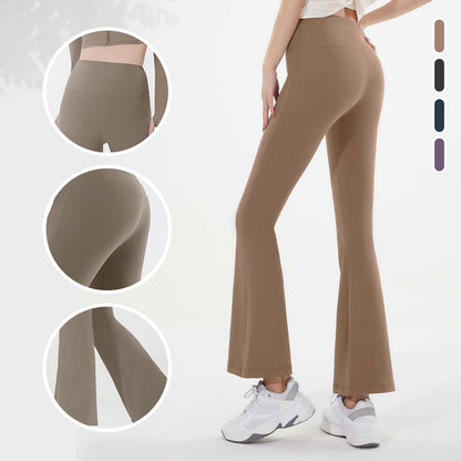 Skinny Quick-Drying High-Waist Bell-Bottomed Yoga Pants