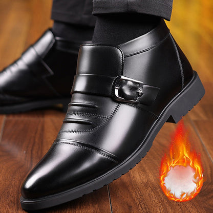 [Winter Gift] 💥GET 50% OFF💥Men's Warm Casual PU Leather Shoes