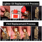 🔥New Hot Selling❤️‍🔥 Brass Retro Antique-Style Carved Kerosene Lighter
