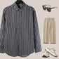 Men's Long Sleeve Vertical Stripe Shirt