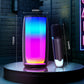 Portable Karaoke Machine with 2 Mics & LED Light